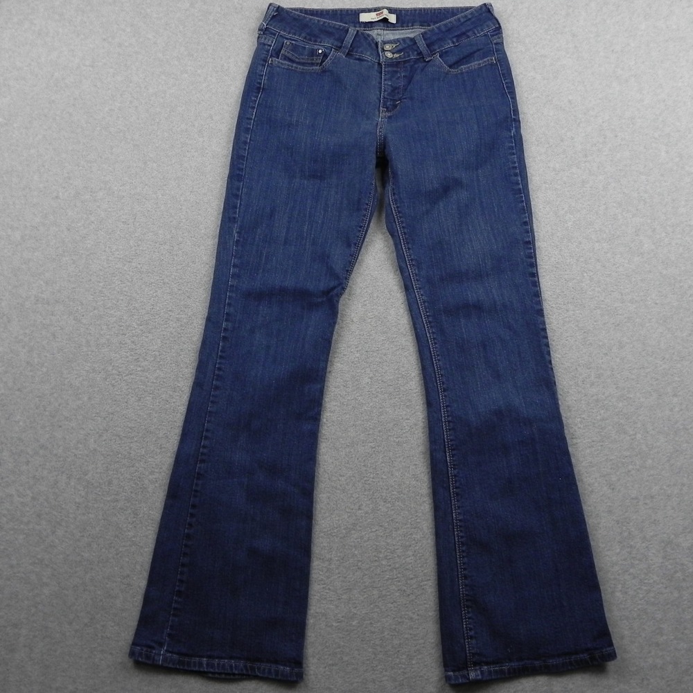 Levi's 526 Jeans Womens 31 Slender Boot Cut Dark Wash Blue Stretch Flex Denim